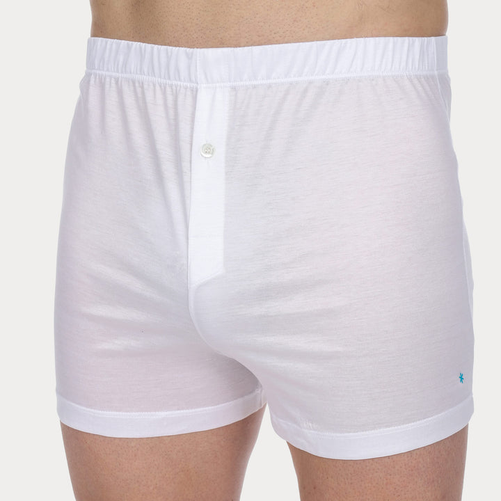 Boxer Lungo con apertura - bianco -