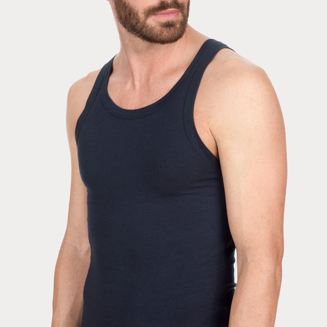 Q.tà 2 Canotte -blu-