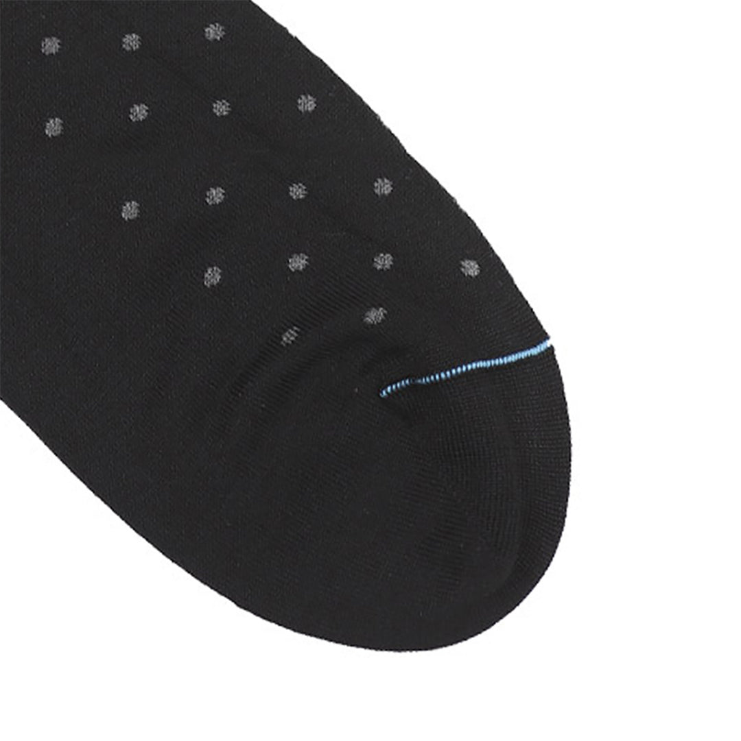 Short Socks in dots black-grey