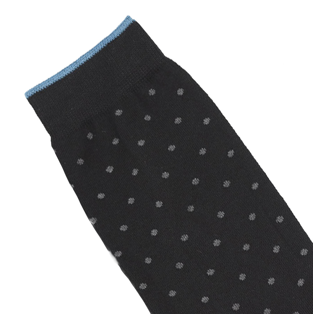 Short Socks in dots black-grey