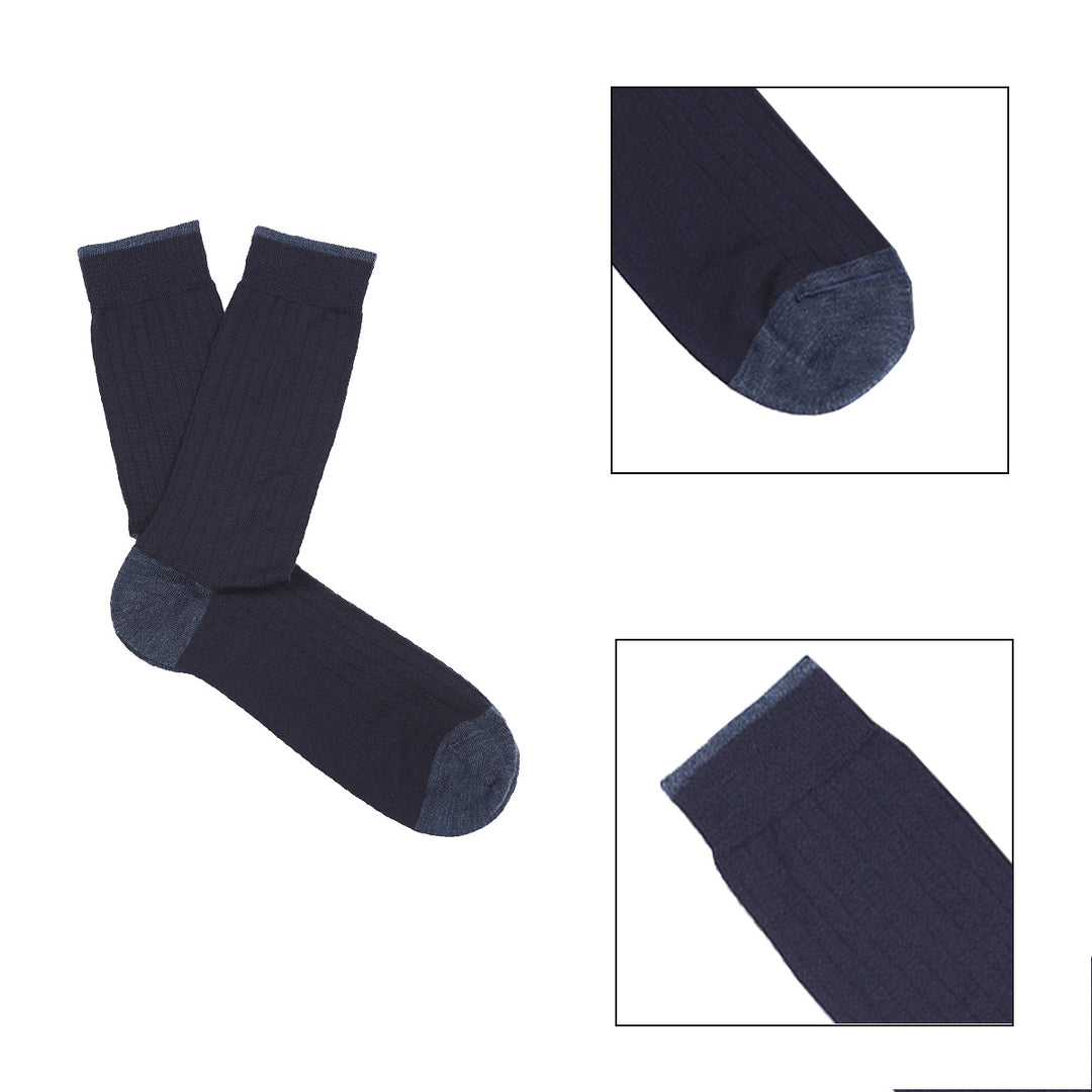 2- kit Short Socks - mixed blue -
