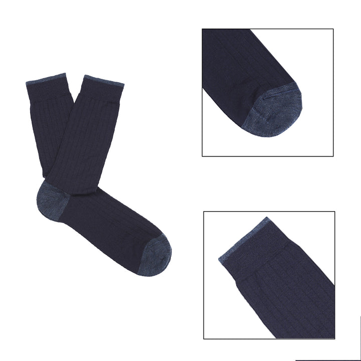 2- kit Short Socks - mixed blue -