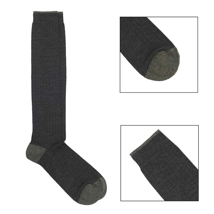 2- kit Long Socks - black -