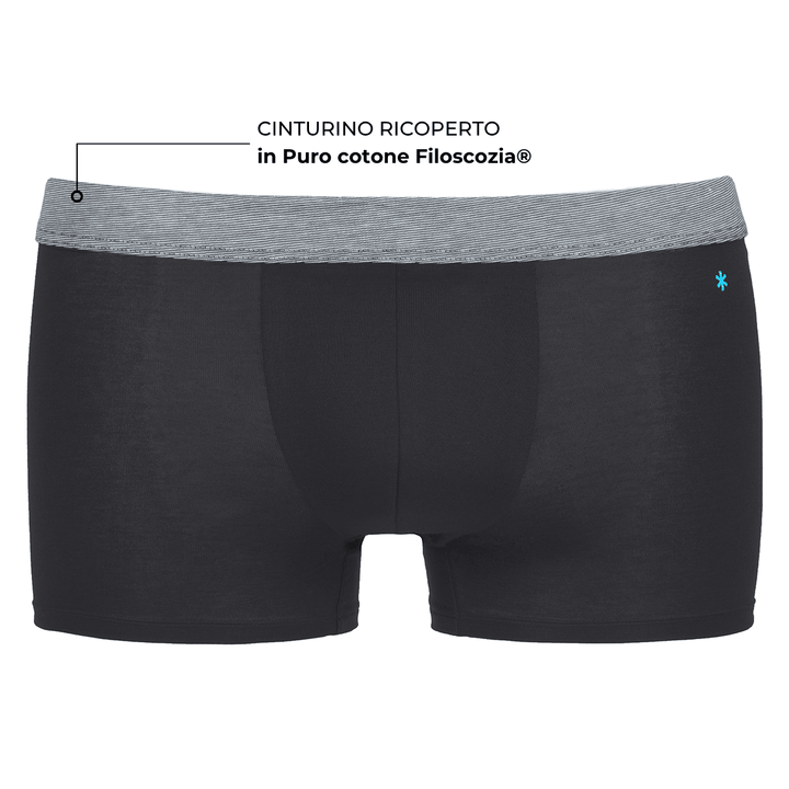 Boxer - nero cinturino grigio -