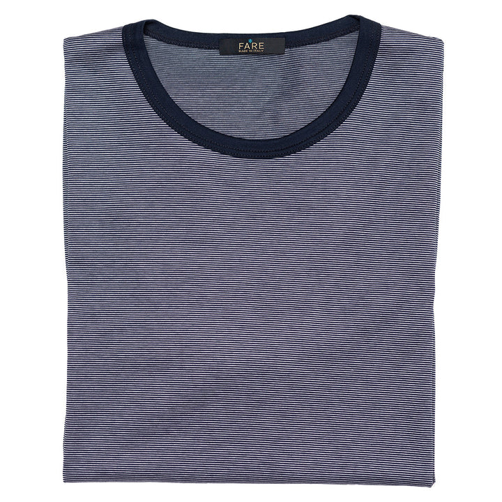 T-Shirt Manica Corta - fil à fil Blu -