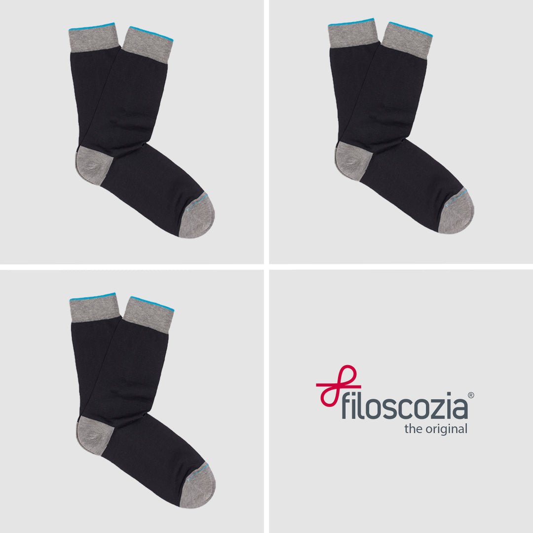 3- kit Short Socks blue
