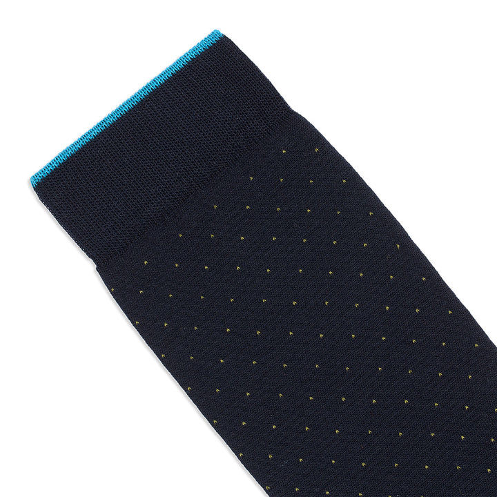 Short Socks in pinpoint  blue-green
