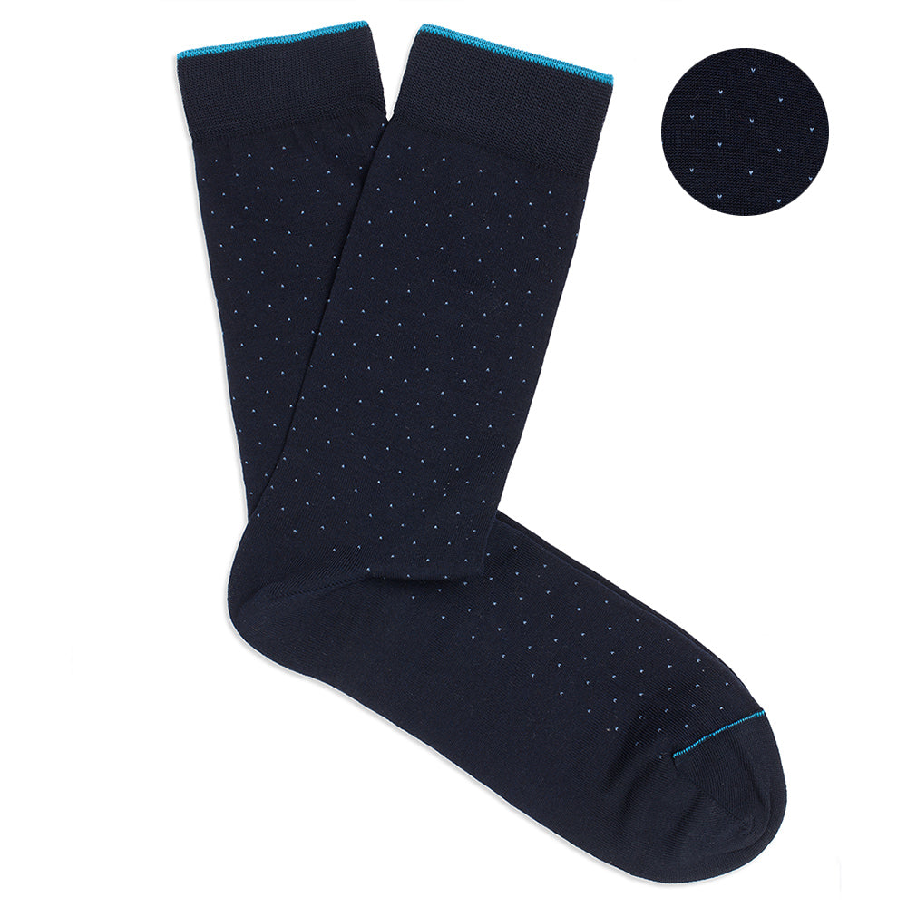 Short Socks in pinpoint blue-sky