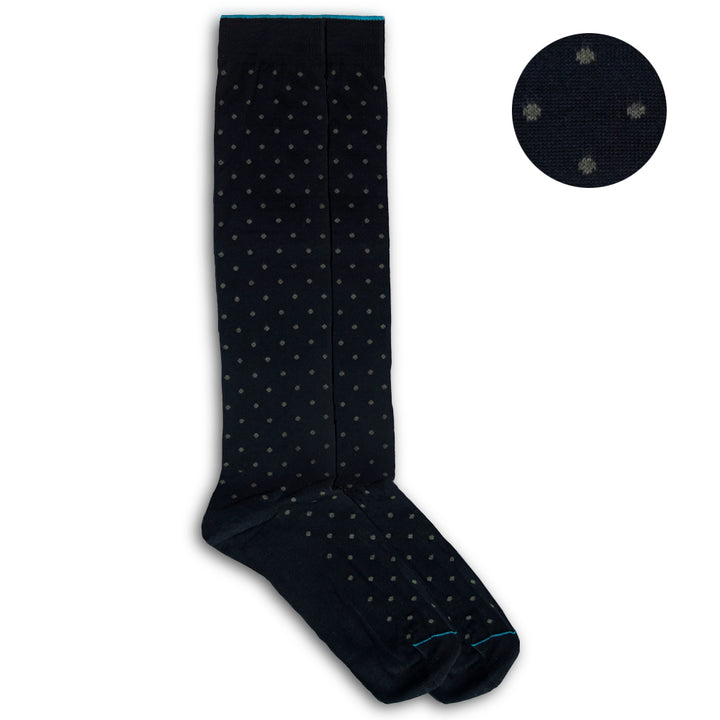 3- kit Filoscozia® Stretch Cotton Long Socks - mixed dots -