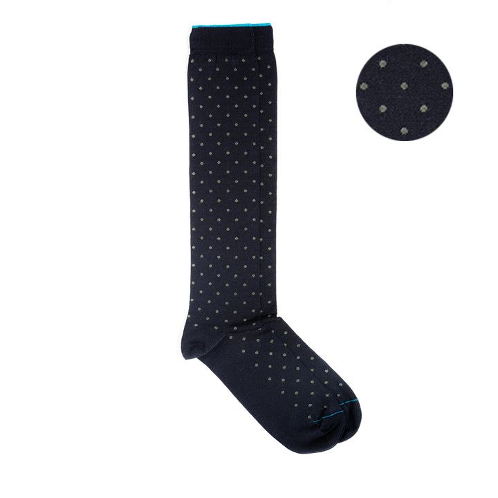 Long Socks dot blue-green
