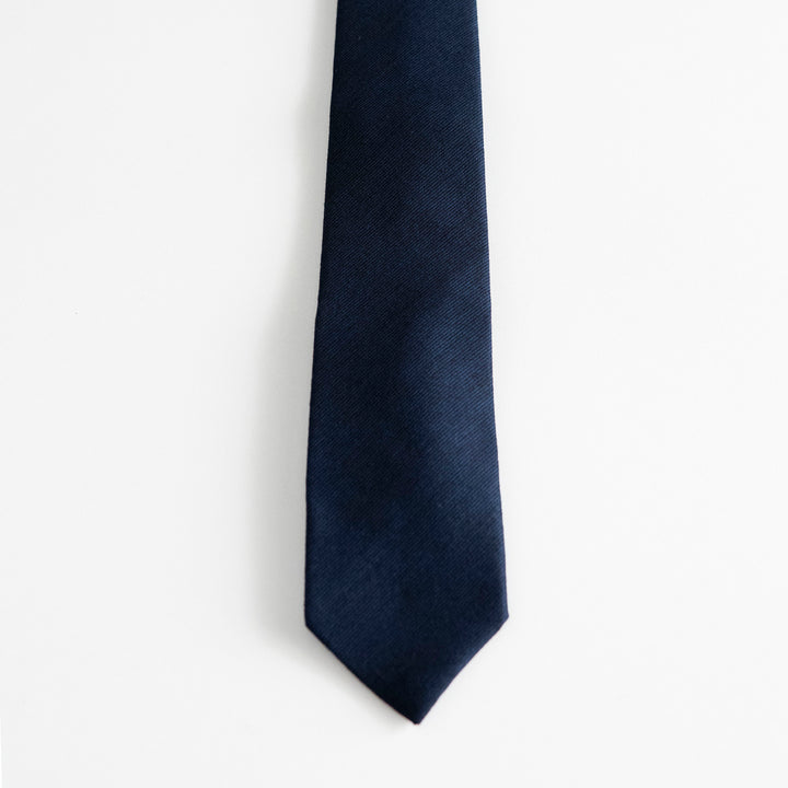 Cravatta in Cotone Filoscozia® - fil à fil Blu Notte -