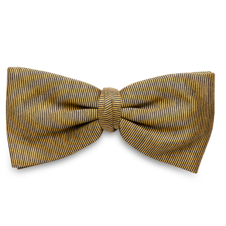 Bow Tie in Filoscozia® Cotton in fil à fil yellow 