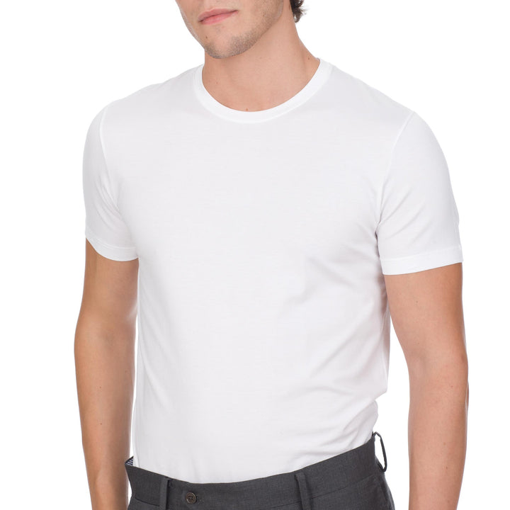T-shirt Crew Neck Short Sleeve - white -
