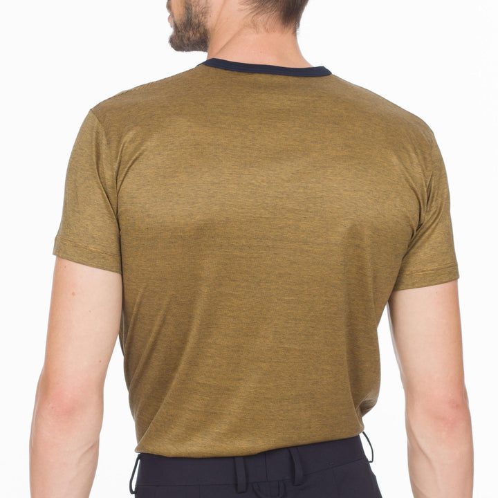 T-shirt Crew Neck Short Sleeve - fil à fil yellow -