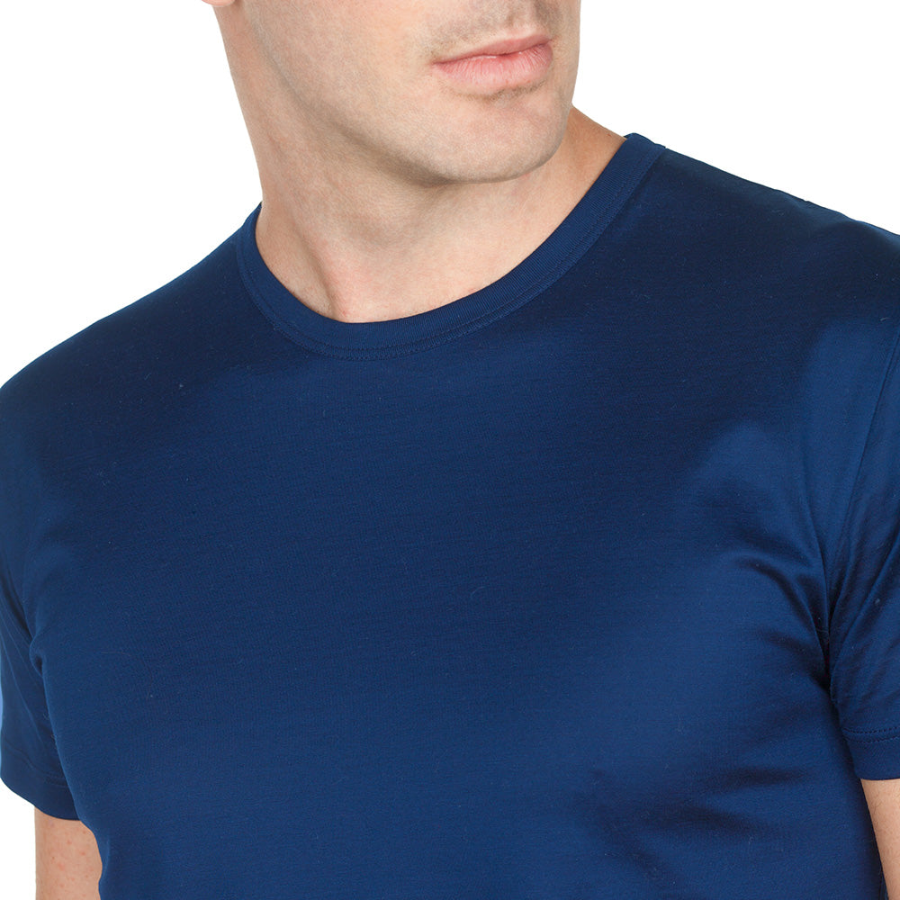 T-shirt Crew Neck Short Sleeve - royal blue -