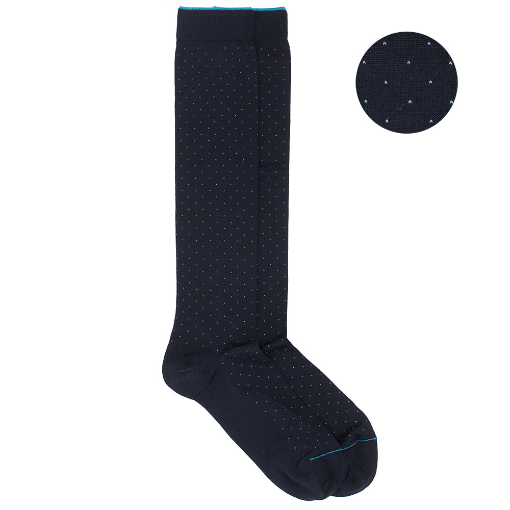 Long Socks in pinpoint blue-sky